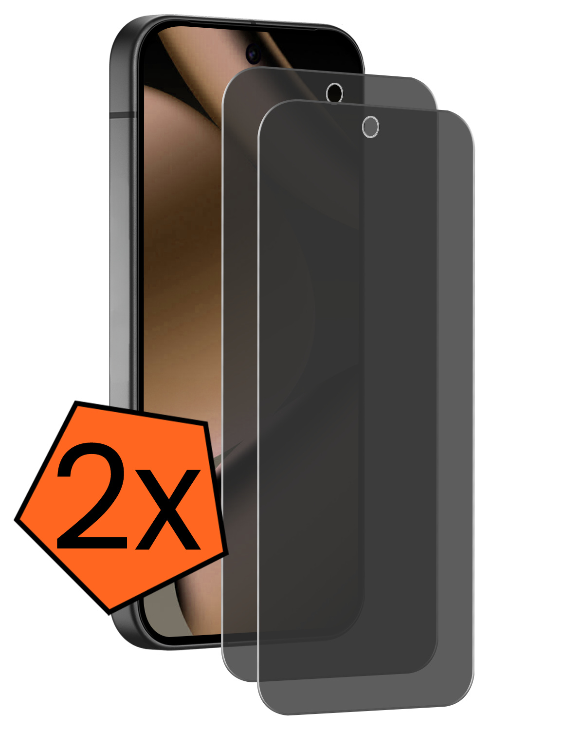 Nomfy Nomfy Google Pixel 11 Pro Screenprotector Glas Privacy - 2 PACK