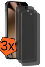 Nomfy Nomfy Google Pixel 11 Pro Screenprotector Glas Privacy - 3 PACK