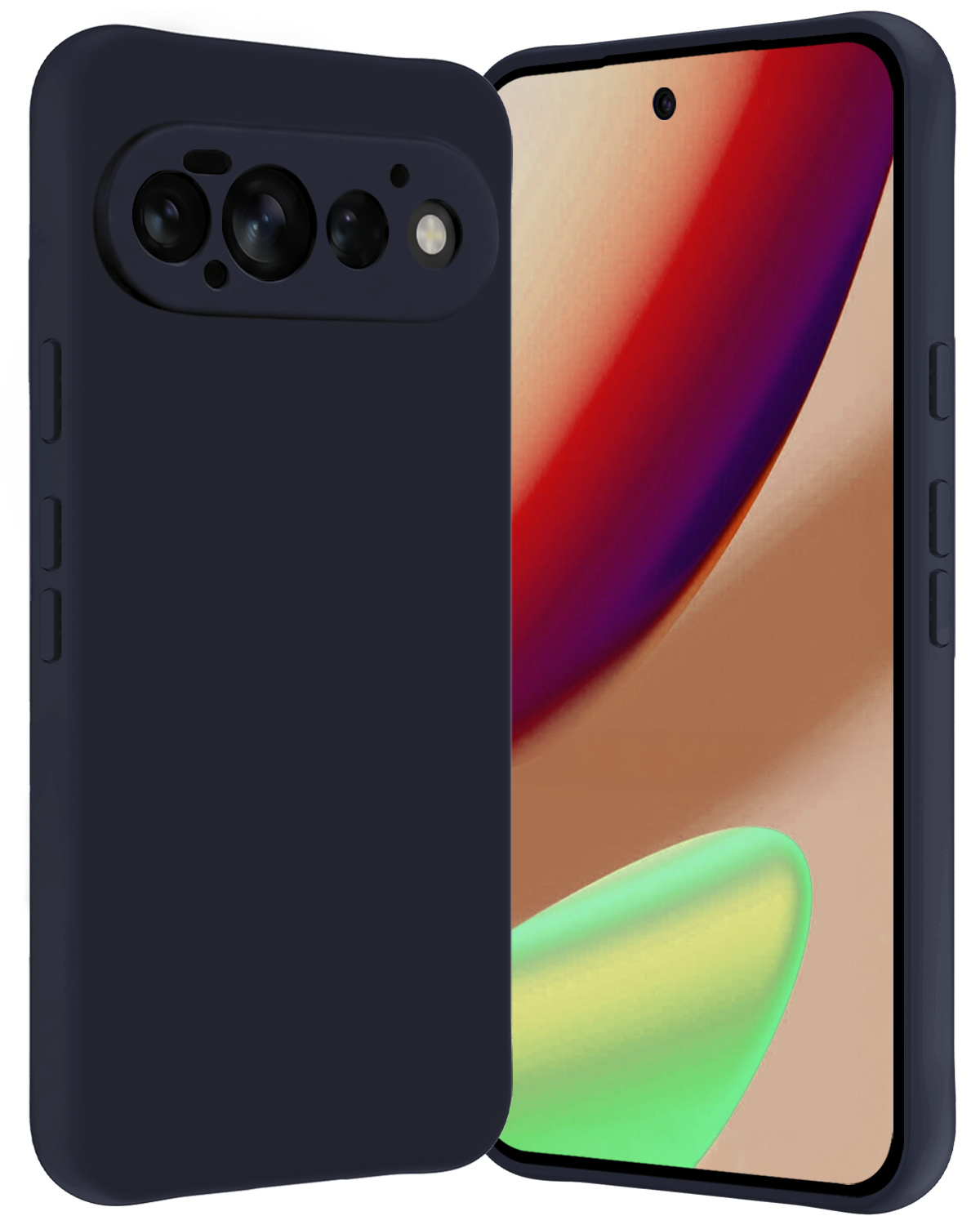 Nomfy Nomfy Google Pixel 11 Pro Hoesje Siliconen - Donkerblauw