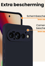 Nomfy Nomfy Google Pixel 11 Pro Hoesje Siliconen - Donkerblauw
