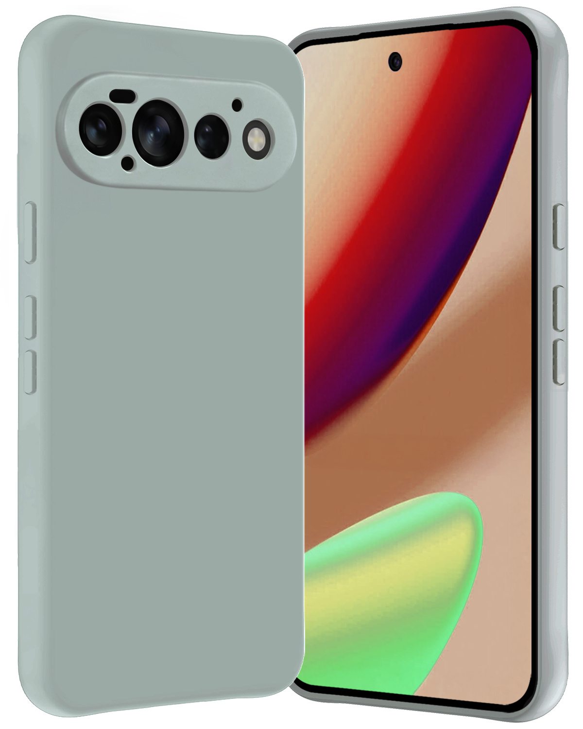 Nomfy Nomfy Google Pixel 11 Pro Hoesje Siliconen - Lichtblauw