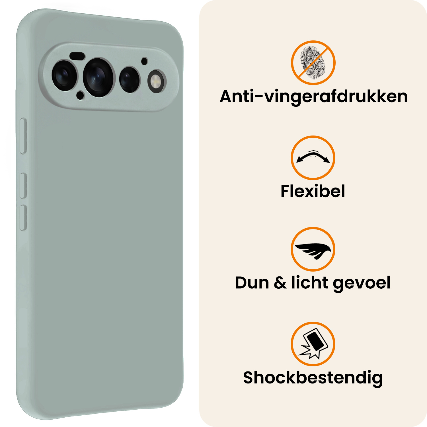 Nomfy Nomfy Google Pixel 11 Pro Hoesje Siliconen - Lichtblauw