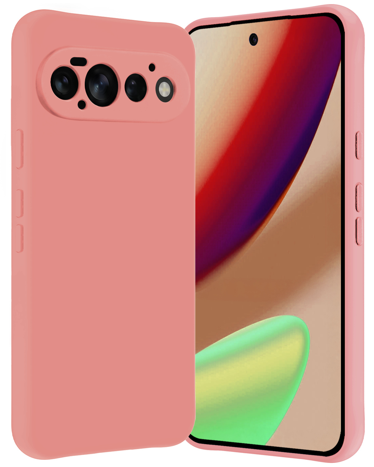 Nomfy Nomfy Google Pixel 11 Pro Hoesje Siliconen - Lichtroze