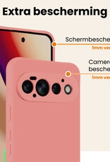 Nomfy Nomfy Google Pixel 11 Pro Hoesje Siliconen - Lichtroze