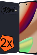 Nomfy Nomfy Google Pixel 11 Pro Hoesje Siliconen - Donkerblauw - 2 PACK