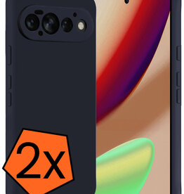 Nomfy Nomfy Google Pixel 11 Pro Hoesje Siliconen - Donkerblauw - 2 PACK