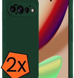 Nomfy Nomfy Google Pixel 11 Pro Hoesje Siliconen - Donkergroen - 2 PACK