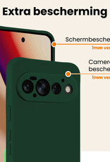 Nomfy Nomfy Google Pixel 11 Pro Hoesje Siliconen - Donkergroen - 2 PACK