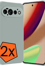 Nomfy Nomfy Google Pixel 11 Pro Hoesje Siliconen - Lichtblauw - 2 PACK
