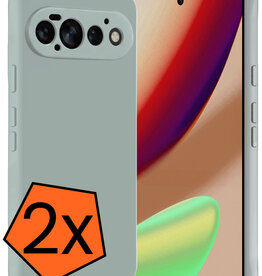 Nomfy Nomfy Google Pixel 11 Pro Hoesje Siliconen - Lichtblauw - 2 PACK