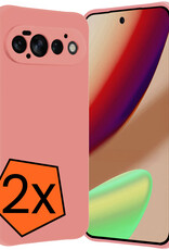 Nomfy Nomfy Google Pixel 11 Pro Hoesje Siliconen - Lichtroze - 2 PACK