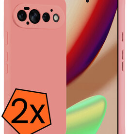 Nomfy Nomfy Google Pixel 11 Pro Hoesje Siliconen - Lichtroze - 2 PACK