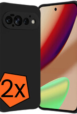 Nomfy Nomfy Google Pixel 11 Pro Hoesje Siliconen - Zwart - 2 PACK
