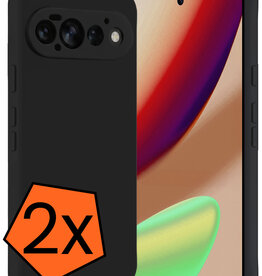 Nomfy Nomfy Google Pixel 11 Pro Hoesje Siliconen - Zwart - 2 PACK