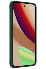 Nomfy Nomfy Google Pixel 11 Pro Hoesje Siliconen Met Screenprotector - Donkergroen