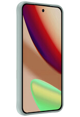 Nomfy Nomfy Google Pixel 11 Pro Hoesje Siliconen Met 2x Screenprotector - Lichtblauw