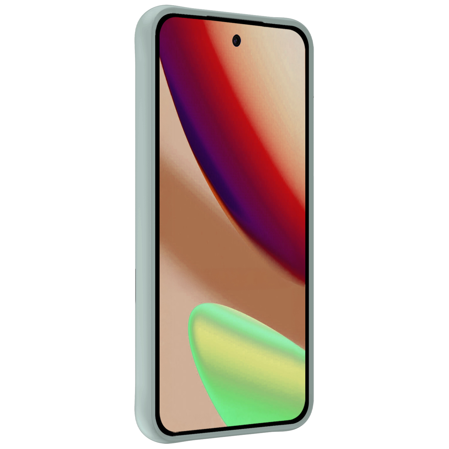 Nomfy Nomfy Google Pixel 11 Pro Hoesje Siliconen Met 2x Screenprotector - Lichtblauw