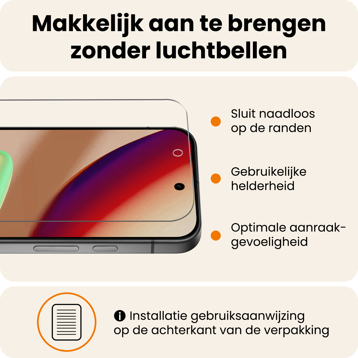 Nomfy Nomfy Google Pixel 11 Pro XL Screenprotector Glas