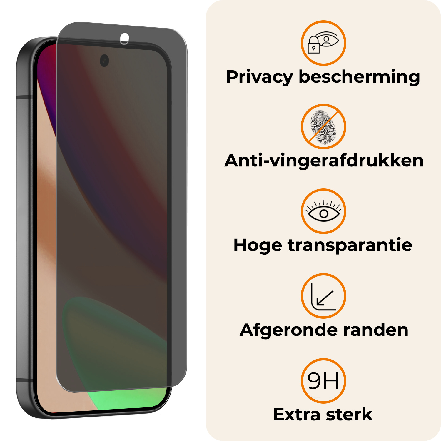 Nomfy Nomfy Google Pixel 11 Pro XL Screenprotector Glas Privacy