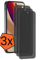 Nomfy Nomfy Google Pixel 11 Pro XL Screenprotector Glas Privacy - 3 PACK