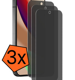 Nomfy Nomfy Google Pixel 11 Pro XL Screenprotector Glas Privacy - 3 PACK