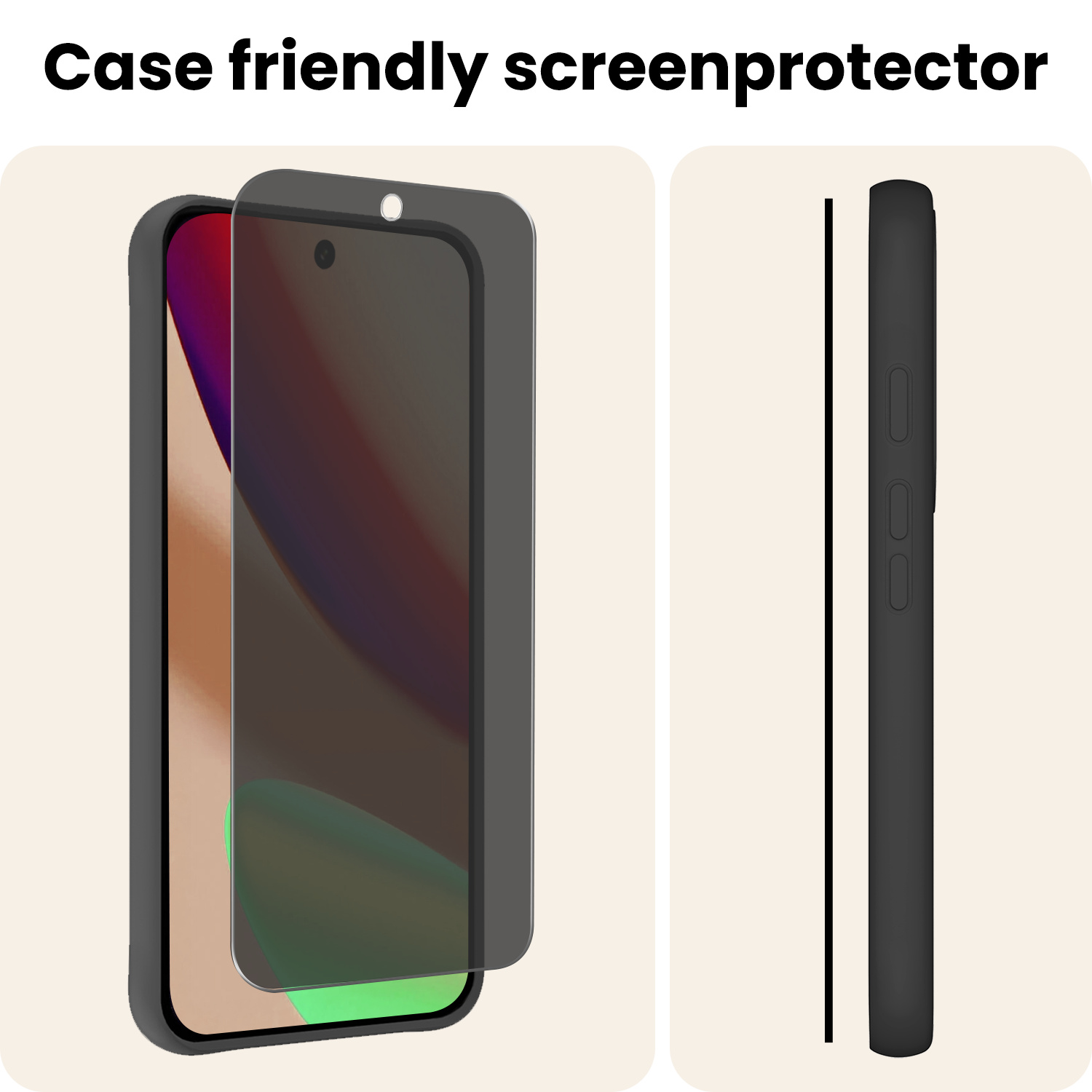 Nomfy Nomfy Google Pixel 11 Pro XL Screenprotector Glas Privacy - 3 PACK