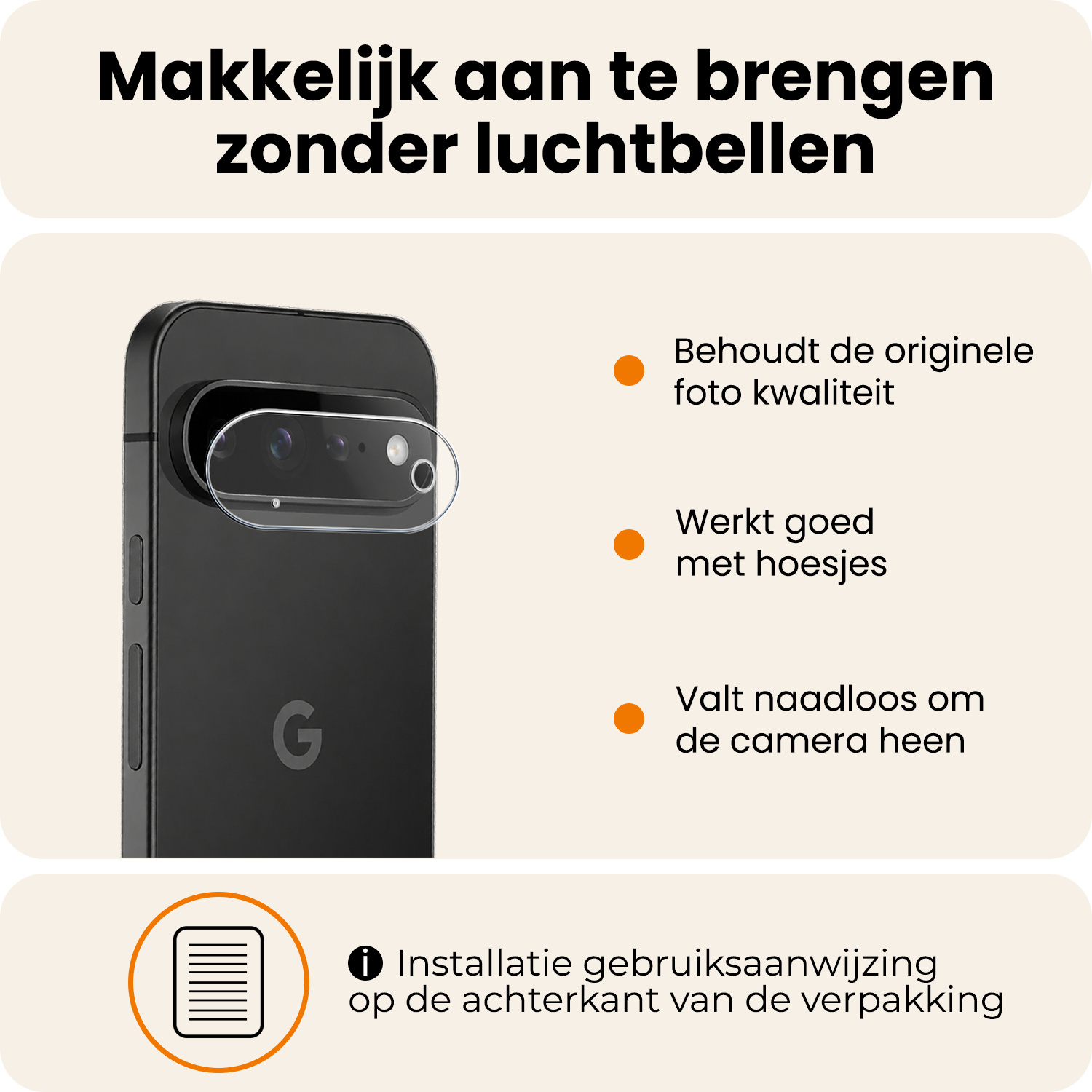 Nomfy Nomfy Google Pixel 11 Pro XL Camera Screenprotector
