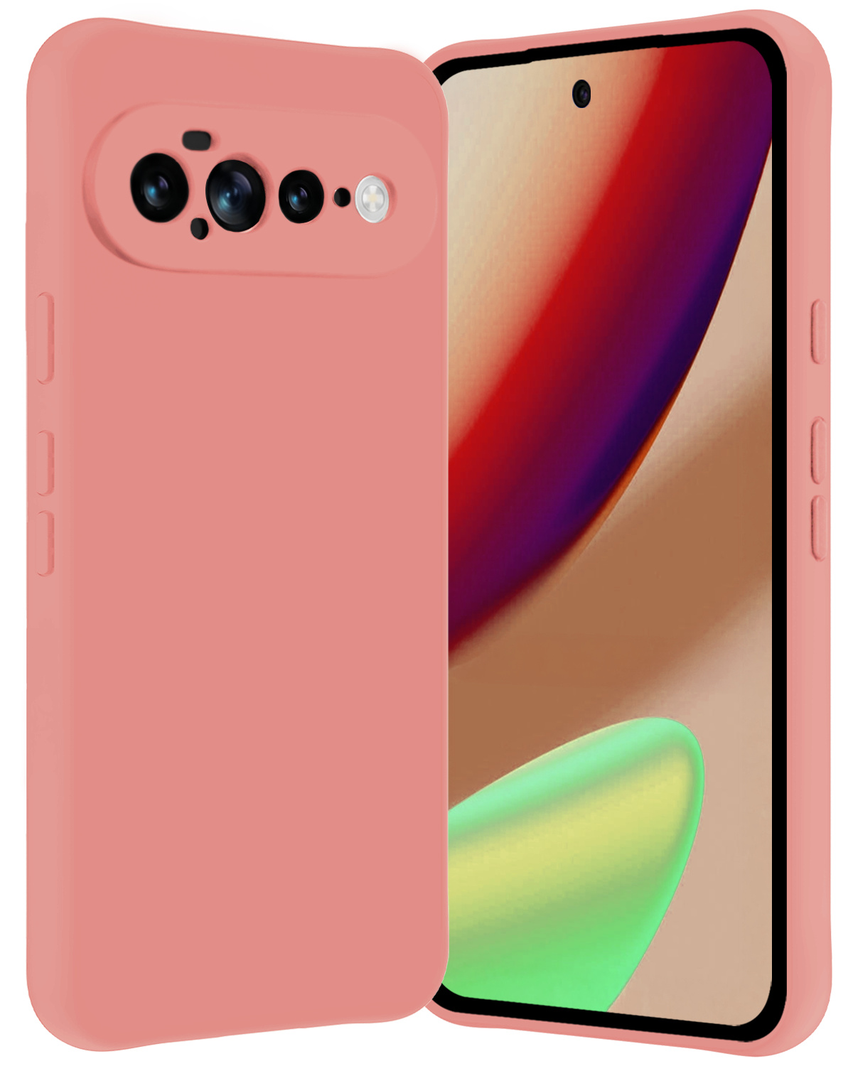Nomfy Nomfy Google Pixel 11 Pro XL Hoesje Siliconen - Lichtroze