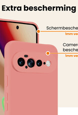 Nomfy Nomfy Google Pixel 11 Pro XL Hoesje Siliconen - Lichtroze