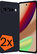 Nomfy Nomfy Google Pixel 11 Pro XL Hoesje Siliconen - Donkerblauw - 2 PACK