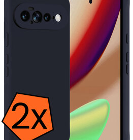 Nomfy Nomfy Google Pixel 11 Pro XL Hoesje Siliconen - Donkerblauw - 2 PACK