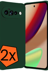 Nomfy Nomfy Google Pixel 11 Pro XL Hoesje Siliconen - Donkergroen - 2 PACK