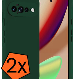Nomfy Nomfy Google Pixel 11 Pro XL Hoesje Siliconen - Donkergroen - 2 PACK