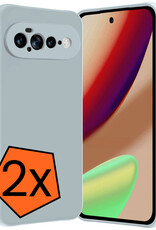 Nomfy Nomfy Google Pixel 11 Pro XL Hoesje Siliconen - Lichtblauw - 2 PACK