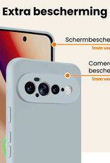 Nomfy Nomfy Google Pixel 11 Pro XL Hoesje Siliconen - Lichtblauw - 2 PACK