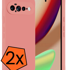 Nomfy Nomfy Google Pixel 11 Pro XL Hoesje Siliconen - Lichtroze - 2 PACK