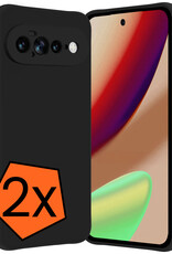 Nomfy Nomfy Google Pixel 11 Pro XL Hoesje Siliconen - Zwart - 2 PACK