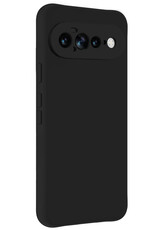 Nomfy Nomfy Google Pixel 11 Pro XL Hoesje Siliconen Met 2x Screenprotector - Zwart