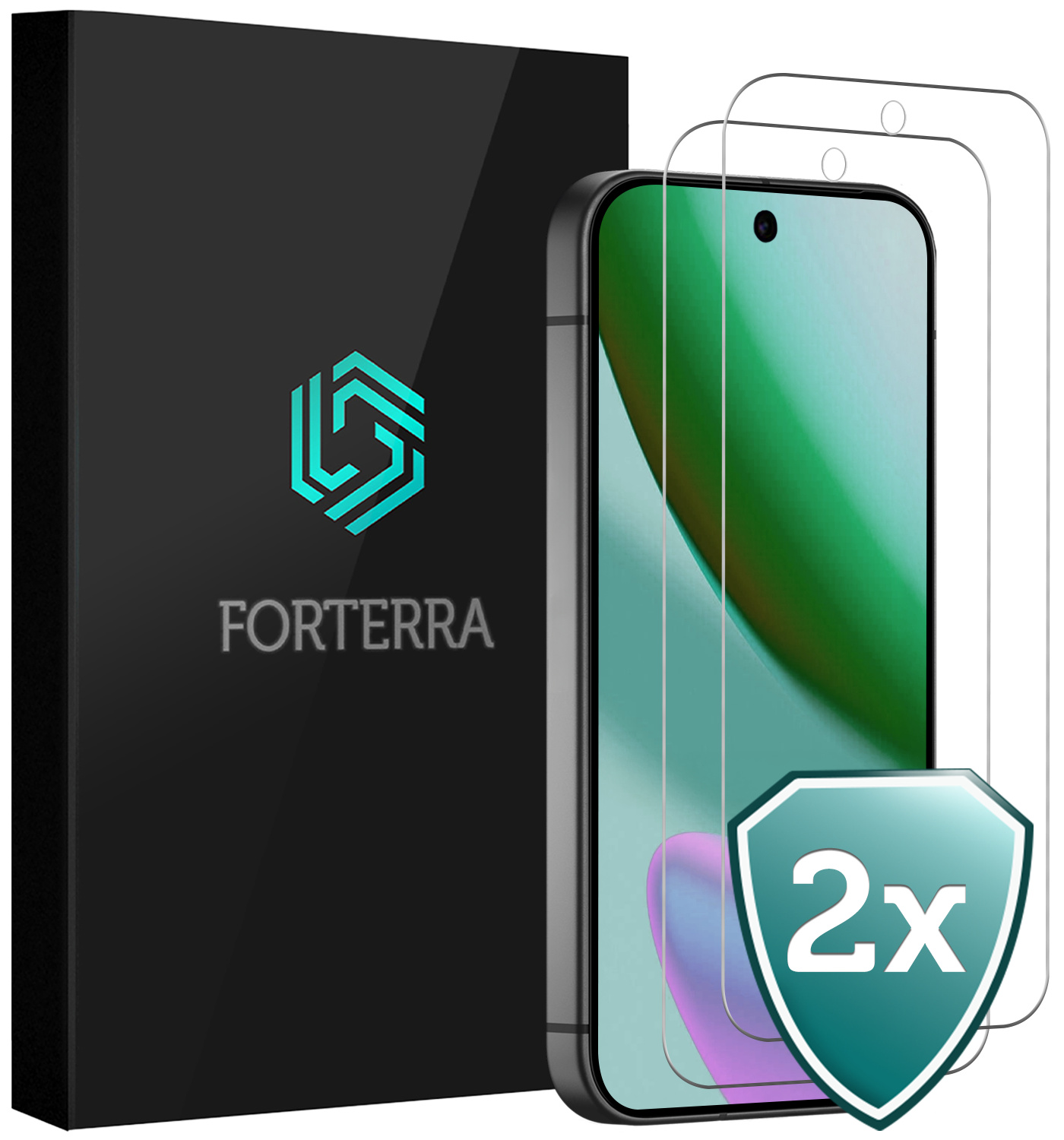 Forterra Forterra Google Pixel 11 Screenprotector Glas - 2 PACK