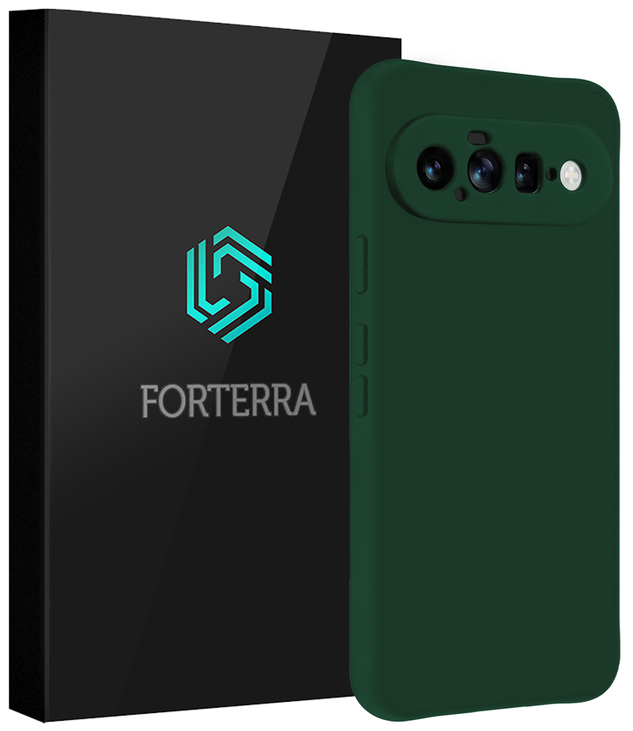 Forterra Forterra Google Pixel 11 Hoesje Siliconen - Donkergroen