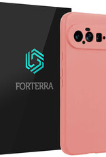 Forterra Forterra Google Pixel 11 Hoesje Siliconen - Lichtroze