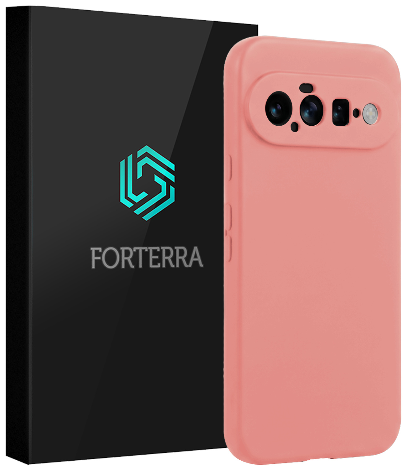 Forterra Forterra Google Pixel 11 Hoesje Siliconen - Lichtroze