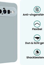 Forterra Forterra Google Pixel 11 Hoesje Siliconen Met 2x Screenprotector - Lichtblauw