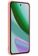 Forterra Forterra Google Pixel 11 Hoesje Siliconen Met 2x Screenprotector - Lichtroze