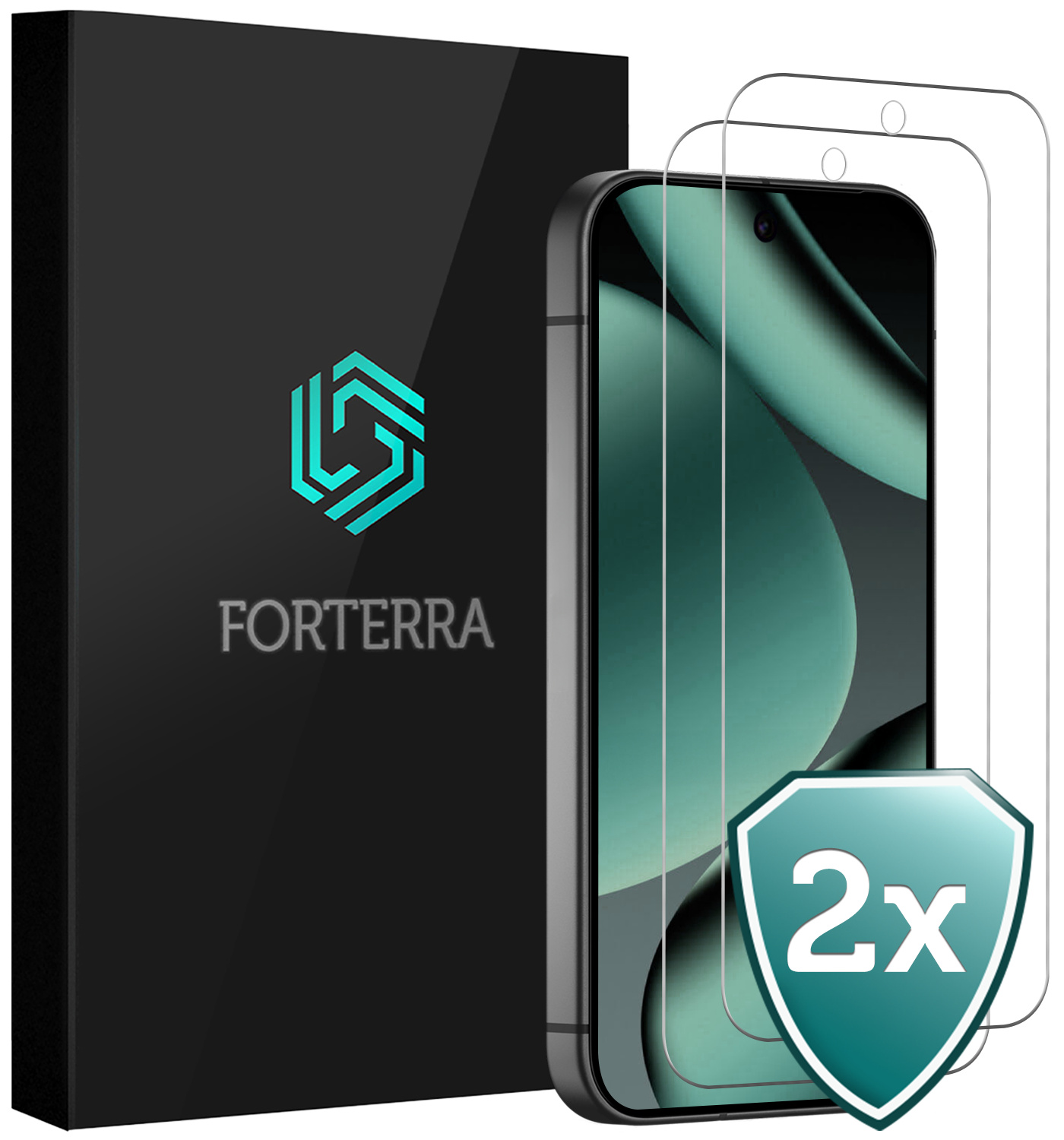 Forterra Forterra Google Pixel 11 Pro Screenprotector Glas - 2 PACK