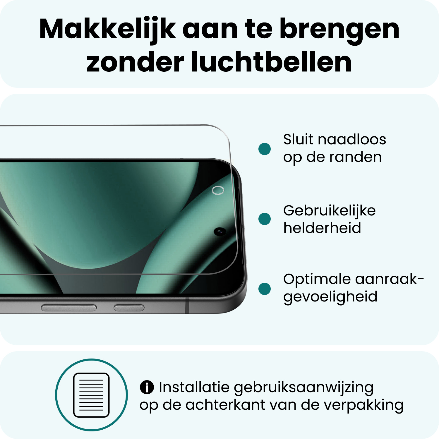 Forterra Forterra Google Pixel 11 Pro Screenprotector Glas - 3 PACK