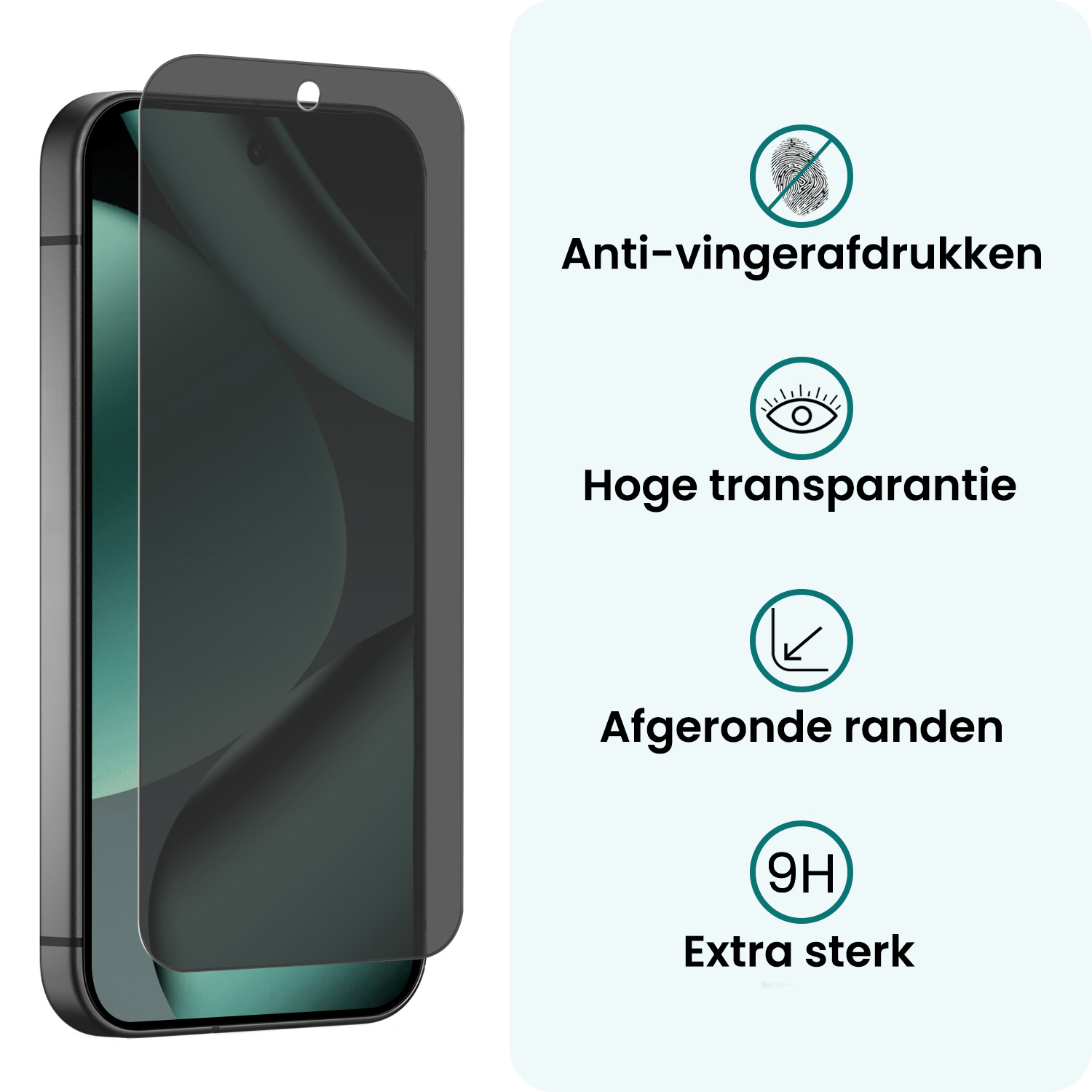 Forterra Forterra Google Pixel 11 Pro Screenprotector Glas Privacy