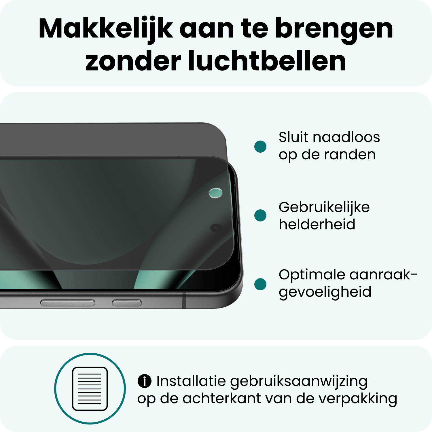 Forterra Forterra Google Pixel 11 Pro Screenprotector Glas Privacy