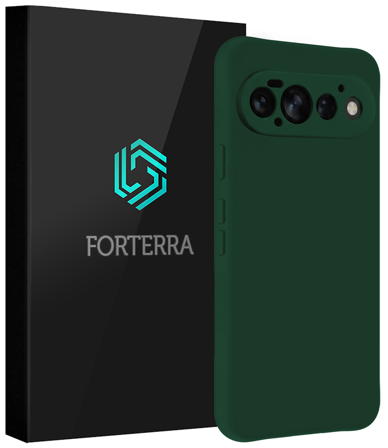 Forterra Forterra Google Pixel 11 Pro Hoesje Siliconen - Donkergroen