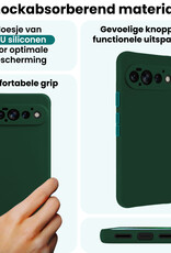 Forterra Forterra Google Pixel 11 Pro Hoesje Siliconen - Donkergroen